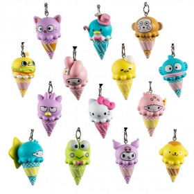 Kidrobot x Sanrio Ice Cream Cone Vinyl Keychain Series - 1 Blind Box