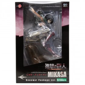 Kotobukiya ARTFX J Attack On Titan Mikasa Ackerman Renewal Package Ver. Figure (brown)