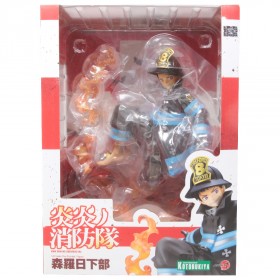 Kotobukiya ARTFX J Fire Force Shinra Kusakabe Statue With Bonus Face Part (black)