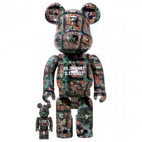 Medicom Benjamin Grant Overview Barcelona 100% 400% Bearbrick Figure Set (multi)