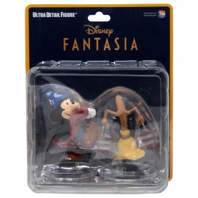 Medicom UDF Disney Series 10 Fantasia Mickey Mouse And Broom Ultra Detail Figure (red)