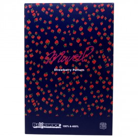 Medicom Muveil Strawberry 100% 400% Bearbrick Figure Set (navy)