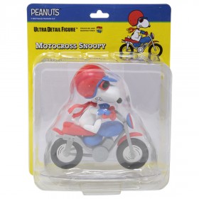 Medicom UDF Peanuts Series 13 Motocross Snoopy Figure (blue)