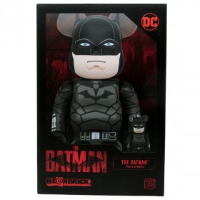 Medicom DC The Batman 100% 400% Bearbrick Figure Set (black)