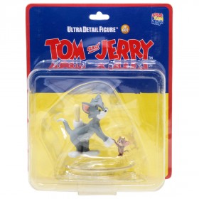 Medicom UDF Tom And Jerry - Tom With Club And Jerry With Bomb Figures (gray / brown)