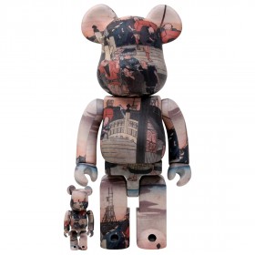 Medicom Tokyo National Museum Utagawa Hiroshige The 53 Stations Of The Tokaido-Nihonbashi 100% 400% Bearbrick Figure Set (multi)
