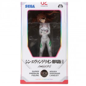 Sega Evangelion 3.0+1.0 Thrice Upon a Time Asuka Shikinami Langley Last Mission Activate Color SPM Figure (white)