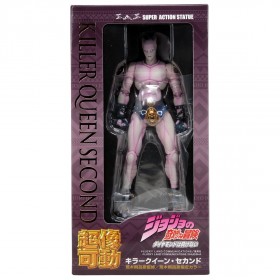 Medicos Super Action Statue JoJo's Bizarre Adventure Part 4 Diamond Is Unbreakable Killer Queen Second Chozokado Figure (pink)