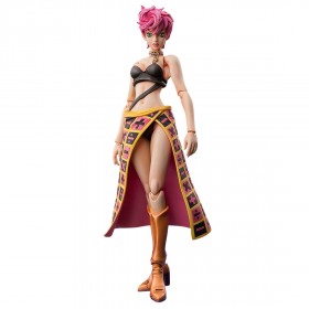 Medicos Super Action Statue JoJo's Bizarre Adventure Part 5 Golden Wind Trish Una Chozokado Figure (pink)