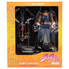 Medicos Super Action Statue JoJo's Bizarre Adventure Part 2 Battle Tendency Joseph Joestar Chozokado Figure (blue)