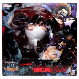 MegaHouse One Piece Portrait of Pirates SA-Maximum Monkey D. Luffy Gear 4th Boundman Ver. 2 Figure (red)