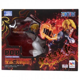 MegaHouse One Piece Portrait of Pirates Sabo Fire Fist Inheritance Limited Edition Figure (red)