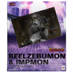 MegaHouse Digimon G.E.M. Series Beelzebumon And Impmon Figure Re-Run (black)