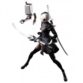 Square Enix NieR Automata Play Arts Kai 2B YoRHa No. 2 Type B Deluxe Ver. Figure (black)