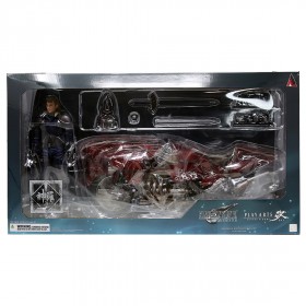 Square Enix Final Fantasy VII Remake Play Arts Kai Roche And Motorcycle Set Action Figure (red)