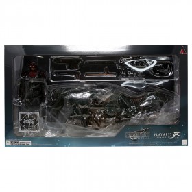 Square Enix Final Fantasy VII Remake Play Arts Kai Shinra Elite Security Officer And Motorcyle Set Action Figure (olive)