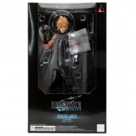 Square Enix Final Fantasy VII Remake Static Arts Cloud Strife Figure (black)