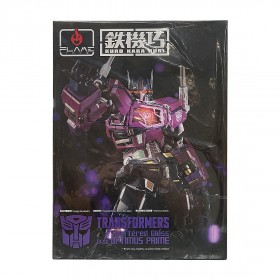 Flame Toys Kuro Kara Kuri Transformers Shattered Glass Optimus Prime Figure (purple)