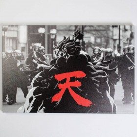 BAIT x Street Fighter Akuma Snapshot 20 x 32 In Canvas Art Print (black)