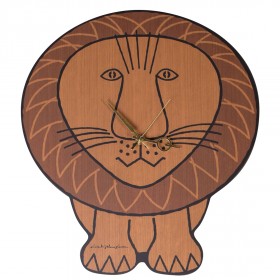 Medicom x Karimoku x SYNC x Lisa Larson Lion Wall Clock (brown)